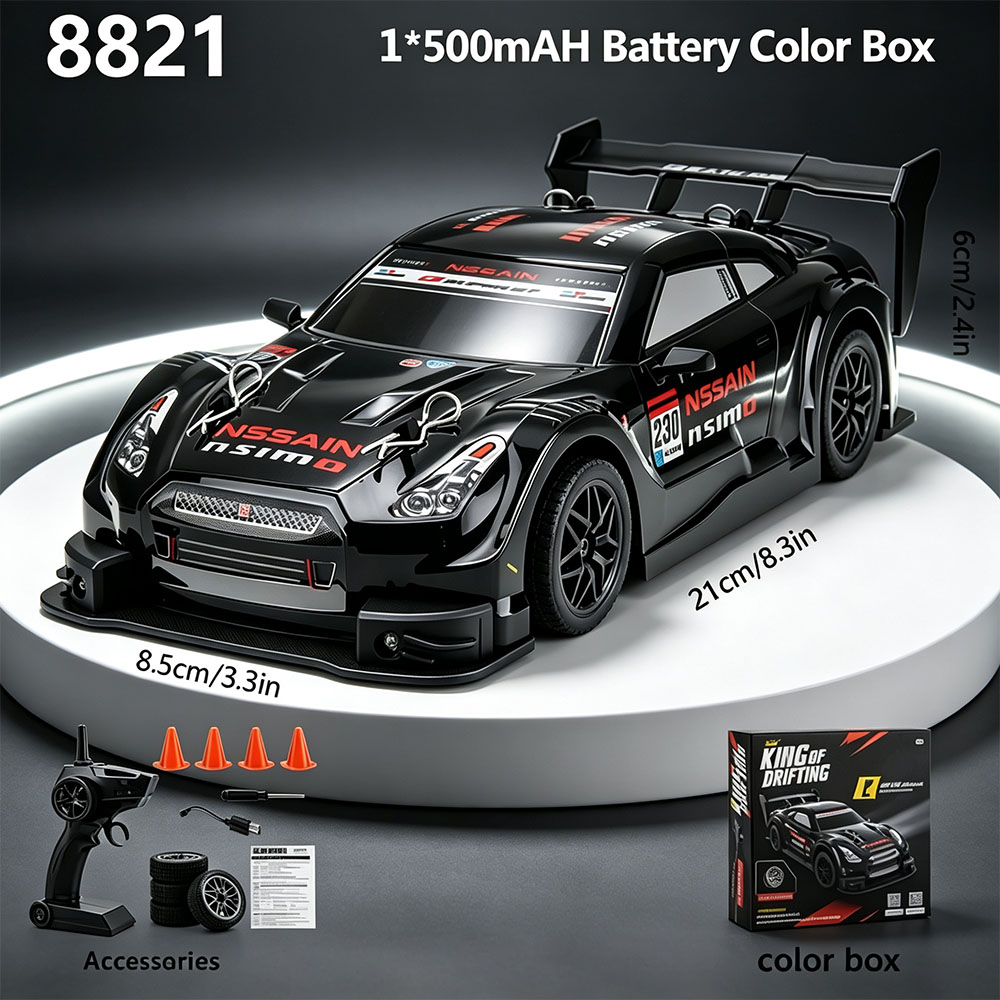 Rc Drift Car 1 24 Scale 4Wd - Voiture de course télécommandée 2,4 GHz,