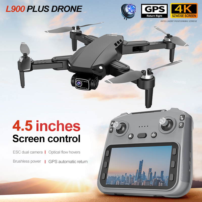 Fpv Brushless Rc Drone 4K - Drone GPS L900 PLUS avec caméra