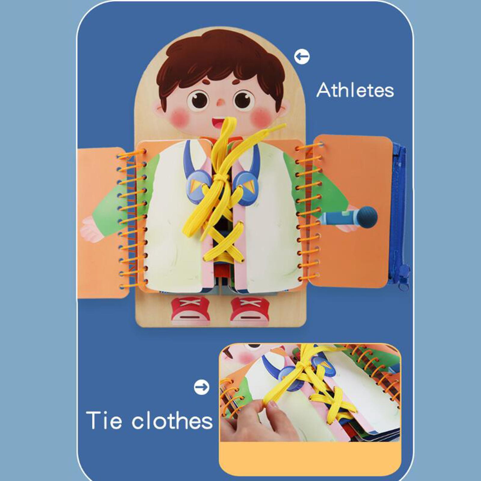 Montessori Wooden Busy Board Toddler - Tableau d'activités Montessori pour tout-petits, jouet