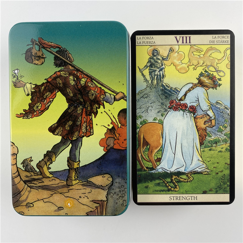 Boîte en métal édition dorée,  - Tarot Cards Deck With Guidebook avis et prix