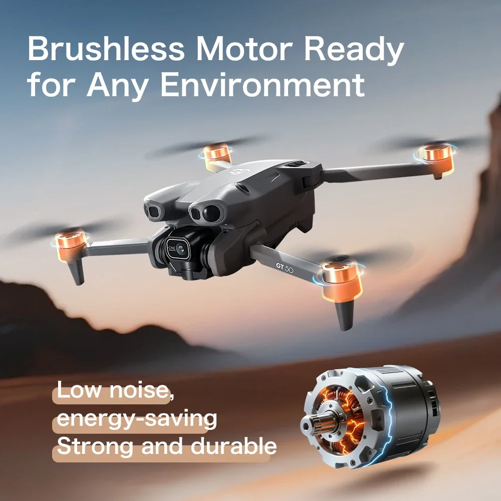 Drone FPV GT50 4K/6K/8K avec d - Fpv Brushless Rc Drone 4K avis et prix