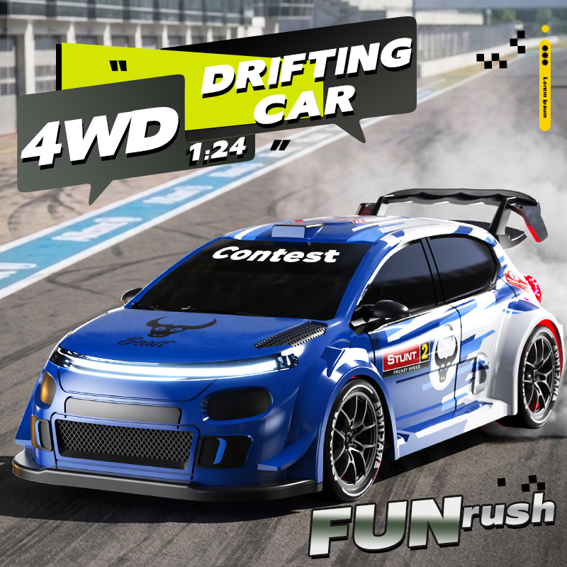 Voiture RC de drift 4x4 à l'éc - Rc Drift Car 1 24 Scale 4Wd avis et prix