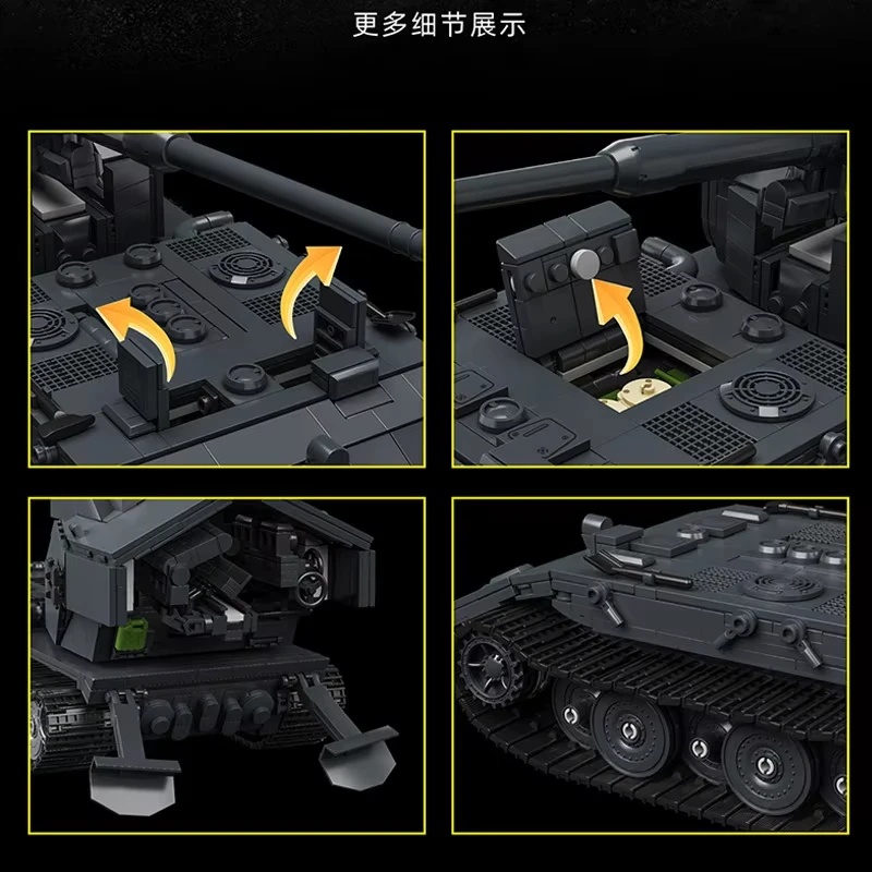 97017 2036PCS  Grand modèle de - Lego Compatible Military Tank avis et prix
