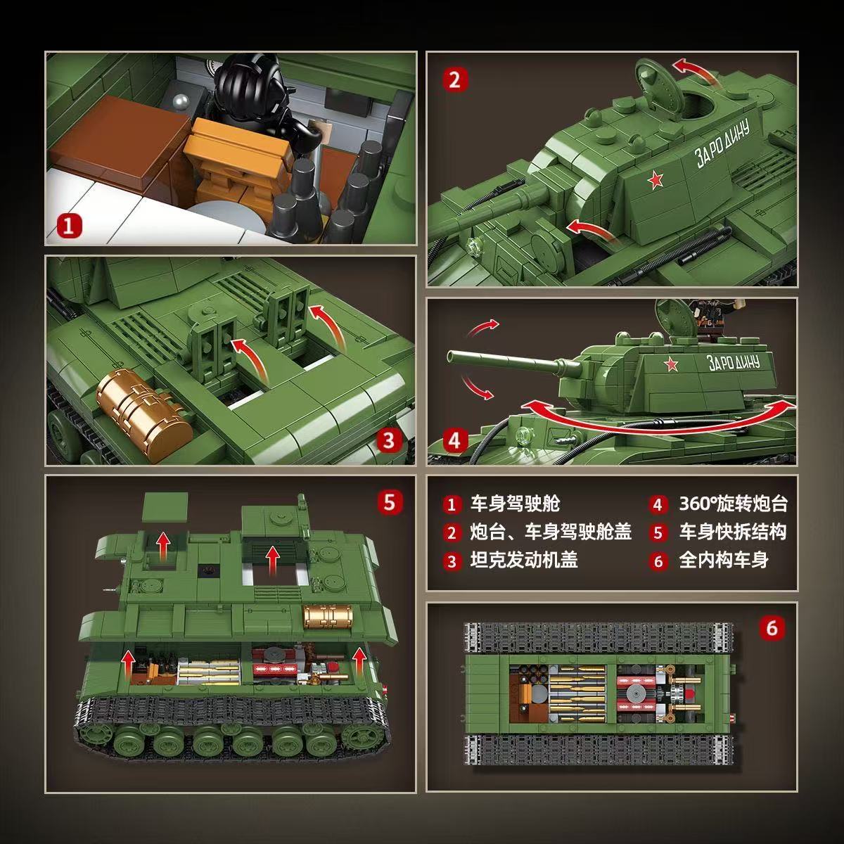 Blocs de construction de chars - Lego Compatible Military Tank avis et prix